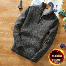 Load image into Gallery viewer, Men&#39;s Fleece Half Zipper Turtleneck
