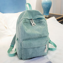 Load image into Gallery viewer, Soft Fabric Corduroy Design Backpack
