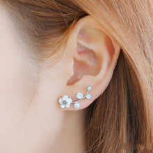 Load image into Gallery viewer, Crystal Flower Stud Earrings
