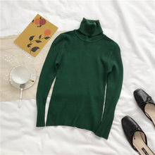 Load image into Gallery viewer, Knitted Long Sleeve Turtleneck Sweater
