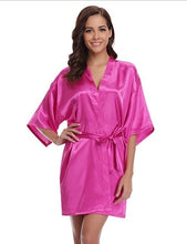 Load image into Gallery viewer, Silk Kimono Robe Bathrobe
