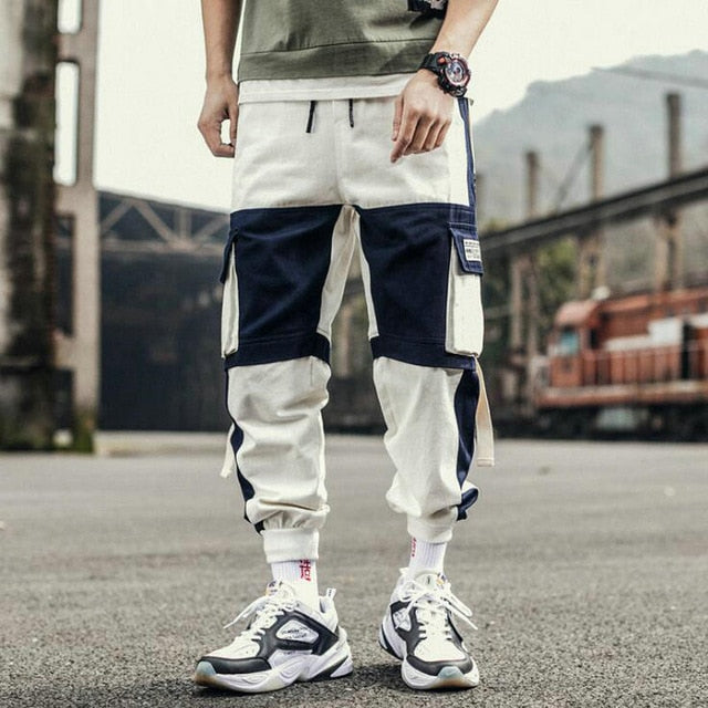 Men's Two-Tone Joggers With Side Pockets