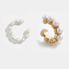 Load image into Gallery viewer, Pearl Ear Cuff, C Shaped Clip Earrings
