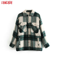 Load image into Gallery viewer, Tangada green plaid Jacket
