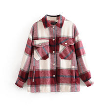 Load image into Gallery viewer, Tangada green plaid Jacket
