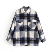 Load image into Gallery viewer, Tangada green plaid Jacket
