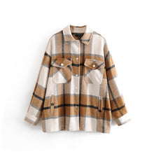 Load image into Gallery viewer, Tangada green plaid Jacket
