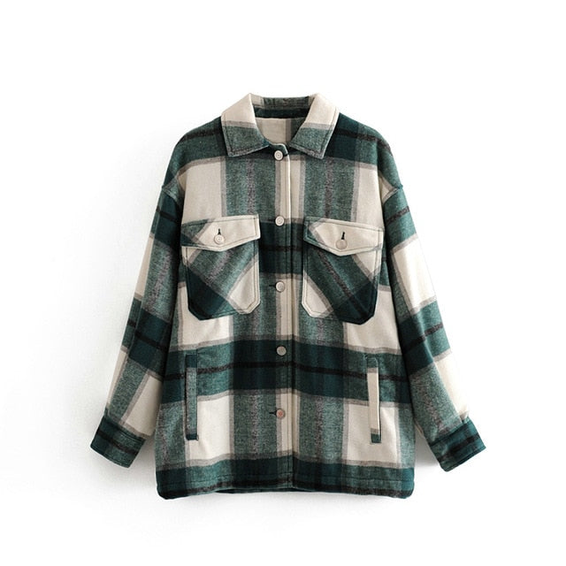 Tangada green plaid Jacket