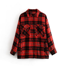 Load image into Gallery viewer, Tangada green plaid Jacket
