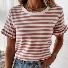 Load image into Gallery viewer, Ruffled Short Sleeve T-Shirts
