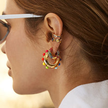 Load image into Gallery viewer, Rainbow Clip On Earrings
