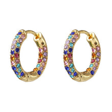 Load image into Gallery viewer, Rainbow Clip On Earrings
