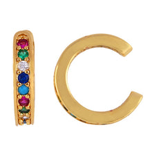 Load image into Gallery viewer, Rainbow Clip On Earrings
