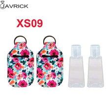 Load image into Gallery viewer, Hand Sanitizer Keychain Holder Travel Bottle Refillable Containers 30ml Flip Cap Reusable Bottles with Keychain Carrier
