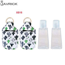 Load image into Gallery viewer, Hand Sanitizer Keychain Holder Travel Bottle Refillable Containers 30ml Flip Cap Reusable Bottles with Keychain Carrier
