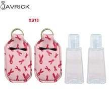 Load image into Gallery viewer, Hand Sanitizer Keychain Holder Travel Bottle Refillable Containers 30ml Flip Cap Reusable Bottles with Keychain Carrier
