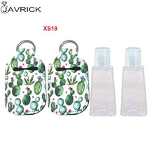 Load image into Gallery viewer, Hand Sanitizer Keychain Holder Travel Bottle Refillable Containers 30ml Flip Cap Reusable Bottles with Keychain Carrier
