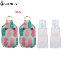 Load image into Gallery viewer, Hand Sanitizer Keychain Holder Travel Bottle Refillable Containers 30ml Flip Cap Reusable Bottles with Keychain Carrier
