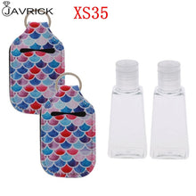 Load image into Gallery viewer, Hand Sanitizer Keychain Holder Travel Bottle Refillable Containers 30ml Flip Cap Reusable Bottles with Keychain Carrier
