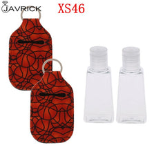 Load image into Gallery viewer, Hand Sanitizer Keychain Holder Travel Bottle Refillable Containers 30ml Flip Cap Reusable Bottles with Keychain Carrier
