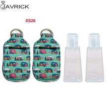 Load image into Gallery viewer, Hand Sanitizer Keychain Holder Travel Bottle Refillable Containers 30ml Flip Cap Reusable Bottles with Keychain Carrier
