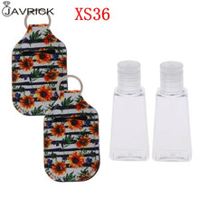 Load image into Gallery viewer, Hand Sanitizer Keychain Holder Travel Bottle Refillable Containers 30ml Flip Cap Reusable Bottles with Keychain Carrier
