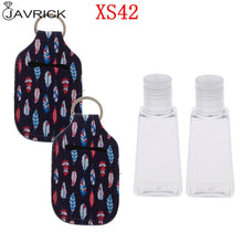 Load image into Gallery viewer, Hand Sanitizer Keychain Holder Travel Bottle Refillable Containers 30ml Flip Cap Reusable Bottles with Keychain Carrier
