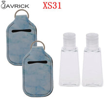 Load image into Gallery viewer, Hand Sanitizer Keychain Holder Travel Bottle Refillable Containers 30ml Flip Cap Reusable Bottles with Keychain Carrier
