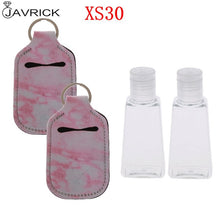 Load image into Gallery viewer, Hand Sanitizer Keychain Holder Travel Bottle Refillable Containers 30ml Flip Cap Reusable Bottles with Keychain Carrier
