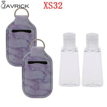 Load image into Gallery viewer, Hand Sanitizer Keychain Holder Travel Bottle Refillable Containers 30ml Flip Cap Reusable Bottles with Keychain Carrier
