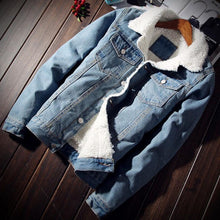 Load image into Gallery viewer, Denim Fleece Insulated Jacket
