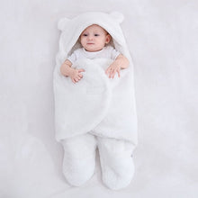 Load image into Gallery viewer, Baby Bear Ultra-Soft Fluffy Fleece Nursery Wrap
