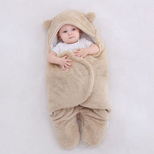 Load image into Gallery viewer, Baby Bear Ultra-Soft Fluffy Fleece Nursery Wrap
