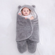 Load image into Gallery viewer, Baby Bear Ultra-Soft Fluffy Fleece Nursery Wrap
