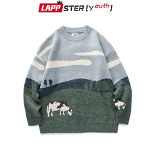 Load image into Gallery viewer, Vintage Cows Winter Sweater
