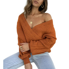 Load image into Gallery viewer, Cross V Neck Sweater
