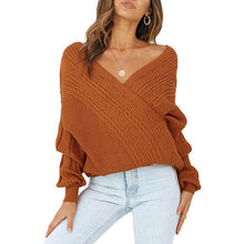 Load image into Gallery viewer, Cross V Neck Sweater
