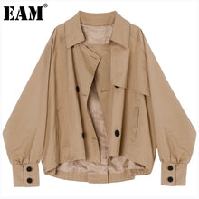 Load image into Gallery viewer, Loose Fit Khaki Irregular Split Jacket
