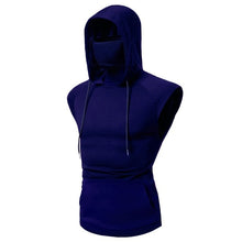 Load image into Gallery viewer, Men&#39;s Sleeveless Vest With Integrated Face Covering
