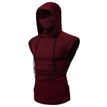 Load image into Gallery viewer, Men&#39;s Sleeveless Vest With Integrated Face Covering
