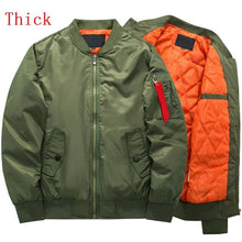 Load image into Gallery viewer, Thick and Thin Military Bomber Jacket&#39;s
