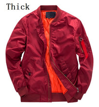 Load image into Gallery viewer, Thick and Thin Military Bomber Jacket&#39;s
