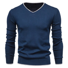 Load image into Gallery viewer, Men&#39;s 100% Cotton Pullover V-neck
