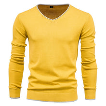 Load image into Gallery viewer, Men&#39;s 100% Cotton Pullover V-neck
